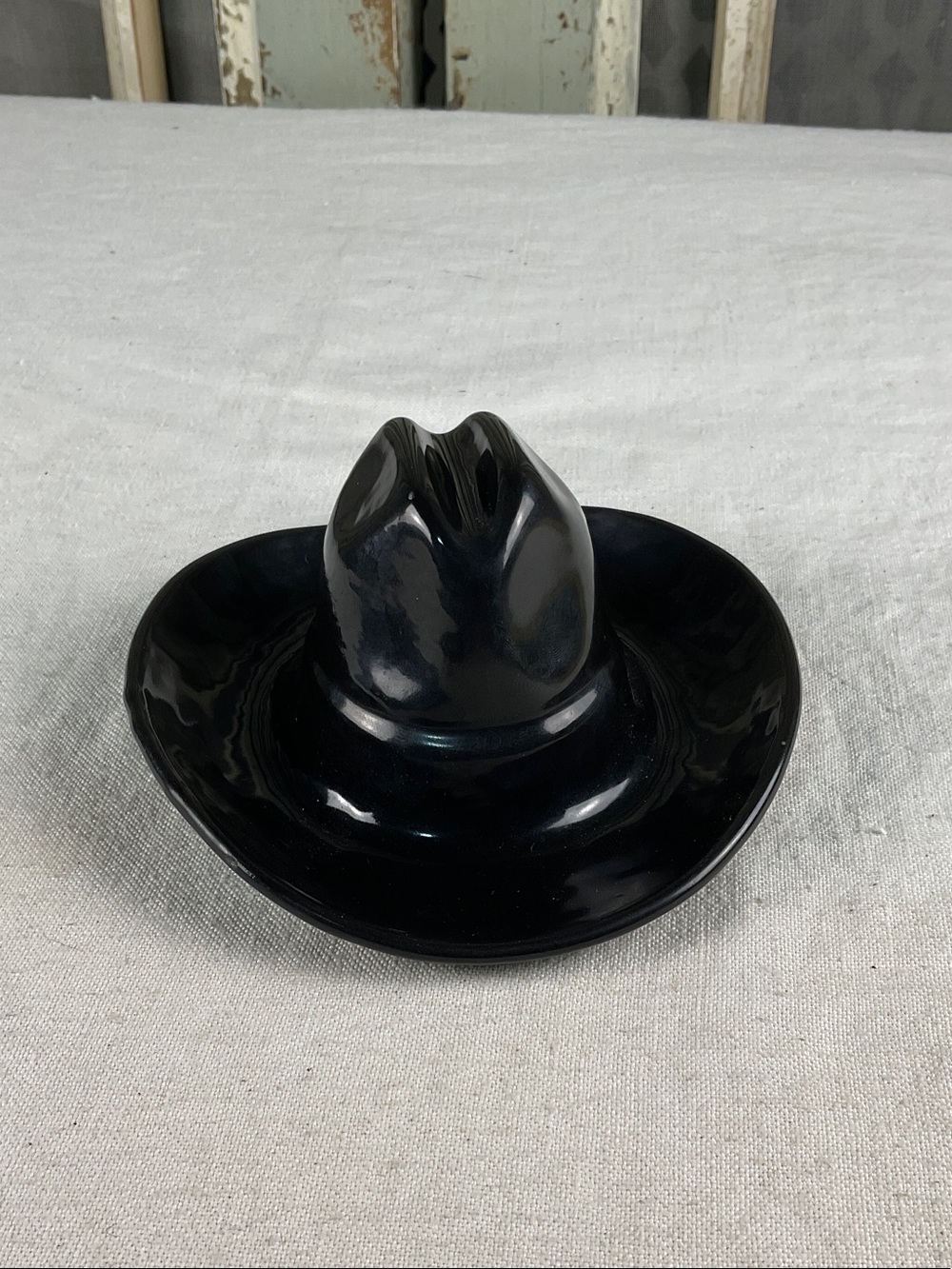 Vintage Prizer-Ware Enamel Over Cast Iron Cowboy Hat
